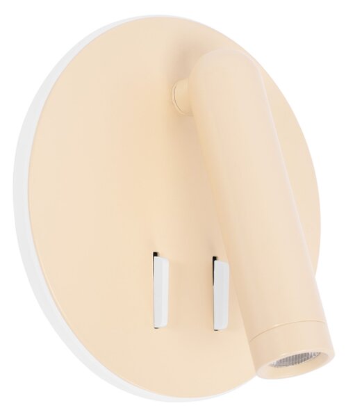 Toolight Toolight, LED nástěnné svítidlo 16x14cm, 10W, APP1615-1W, béžová, OSW-06530
