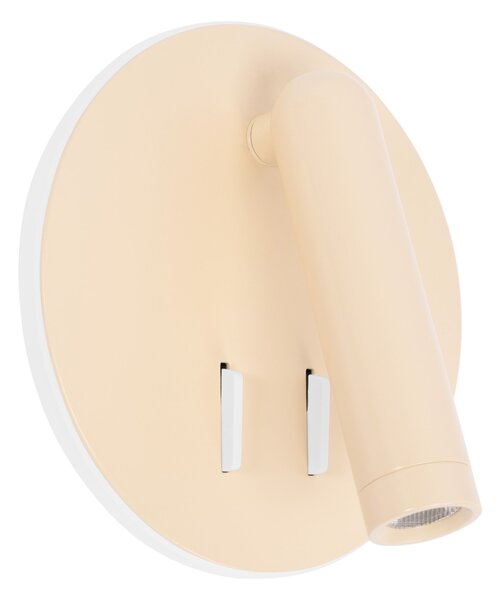 Toolight Toolight, LED nástěnné svítidlo 16x14cm, 10W, APP1615-1W, béžová, OSW-06530
