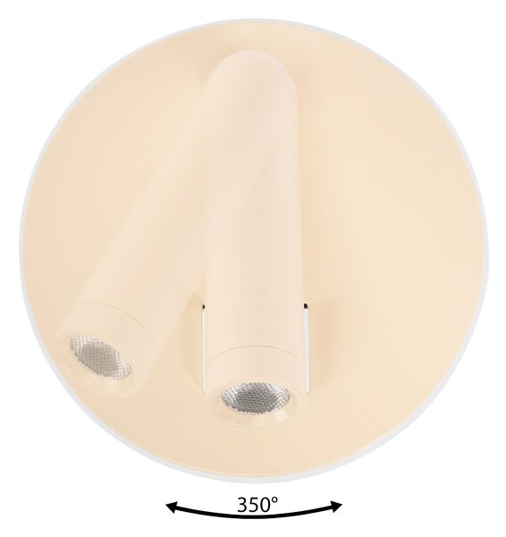 Toolight Toolight, LED nástěnné svítidlo 16x14cm, 10W, APP1615-1W, béžová, OSW-06530