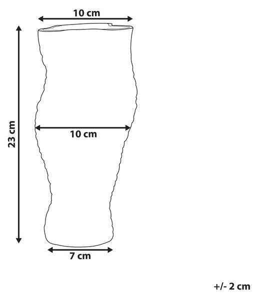 Váza na květiny ELATOS Sklo 23 cm Průhledná