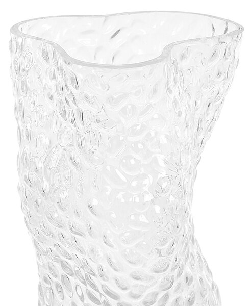 Váza na květiny ELATOS Sklo 23 cm Průhledná
