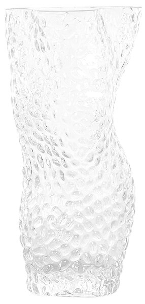 Váza na květiny ELATOS Sklo 23 cm Průhledná
