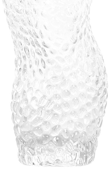 Váza na květiny ELATOS Sklo 23 cm Průhledná