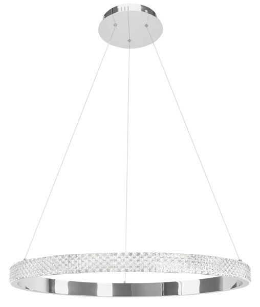 Toolight Závěsné designové osvětlení CRYSTAL LED + dálkové ovládání APP1511-CP Chrom