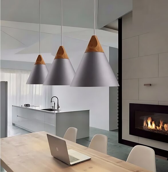 Toolight Toolight, stropní svítidlo 1xE27, SCANDI C, černá matná-hnědá, OSW-00104