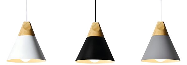 Toolight Toolight, stropní svítidlo 1xE27, SCANDI C, černá matná-hnědá, OSW-00104