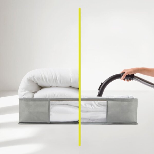 Vakuový plastový úložný box pod postel 60x45x15 cm – Homéa