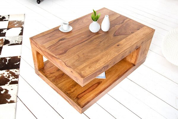 Dřevěný konferenční stolek Giant L 90 x 60 cm - 100 mm »