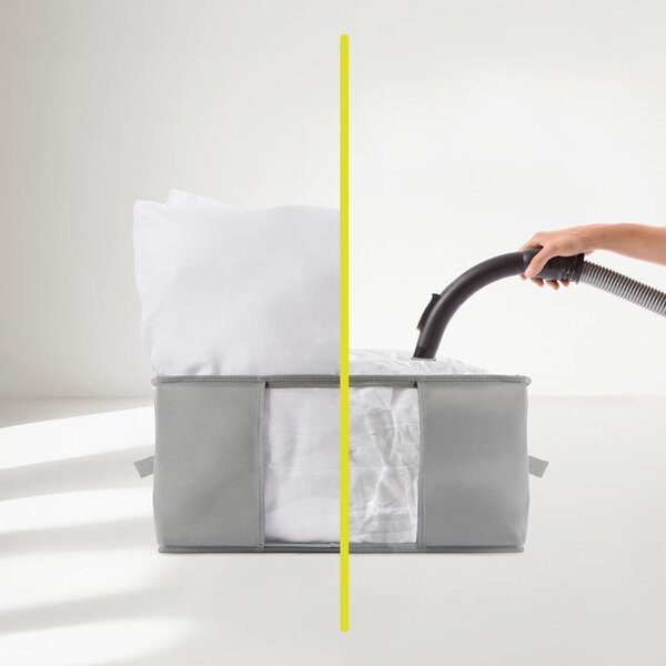 Vakuový plastový úložný box na oblečení 40x40x25 cm – Homéa