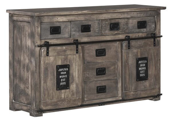 IRON Příborník Mango 150x45x90 šedý, lakovaný