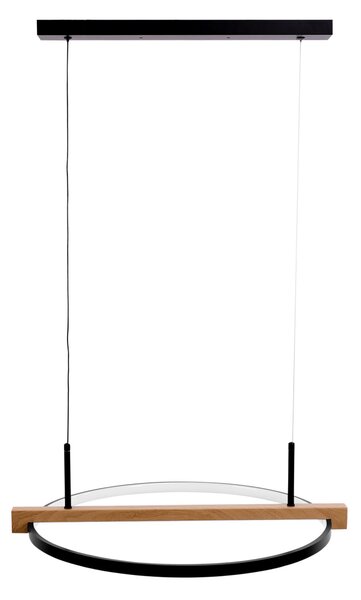 Toolight Toolight, LED stropní svítidlo 60cm + dálkové ovládání APP1530-CP, černá-hnědá, OSW-05660