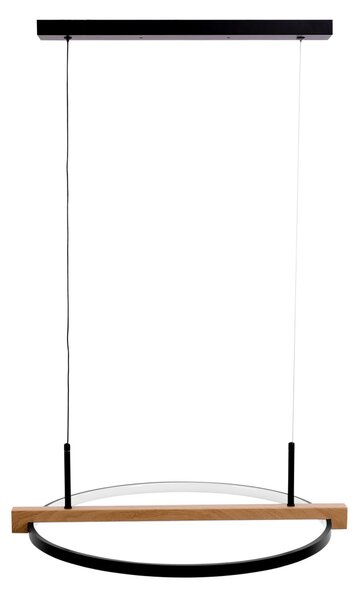 Toolight Toolight, LED stropní svítidlo 60cm + dálkové ovládání APP1530-CP, černá-hnědá, OSW-05660