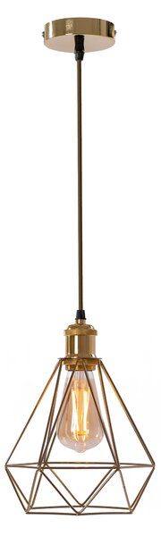 Toolight Závěsná lampa DIAMOND Light Gold 392197
