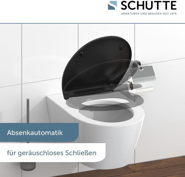 Eisl Sanitär WC prkénko Duroplast Soft Close Schwarz 82410