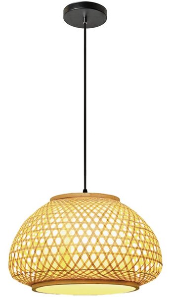Toolight Natural, závěsné stropní svítidlo 1xE27 APP1649-1CP, přírodní hnědá, OSW-05116
