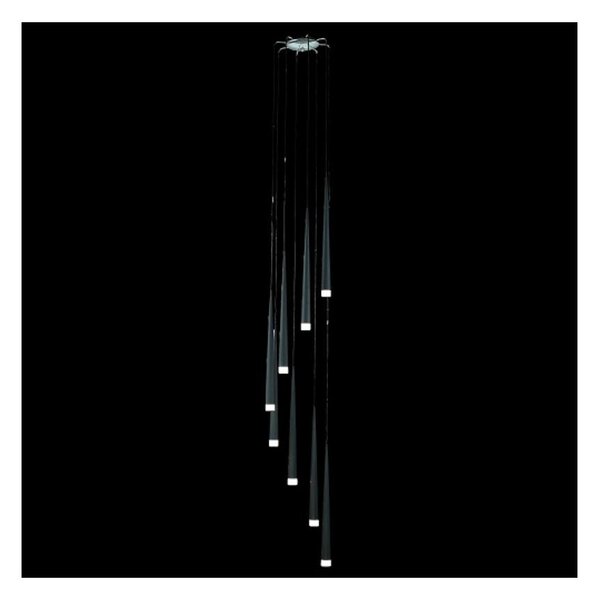 LUXERA 48005 - Závěsný lustr EBONY 8xG9/33W/230V