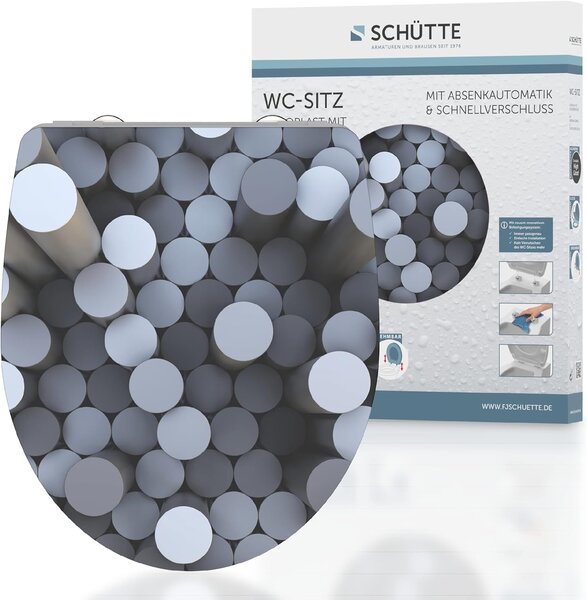 Eisl Sanitär WC prkénko Duroplast Soft Close Round Dips High Gloss 82593