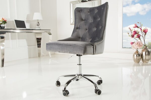 Kancelářská židle Victorian stříbrnošedá