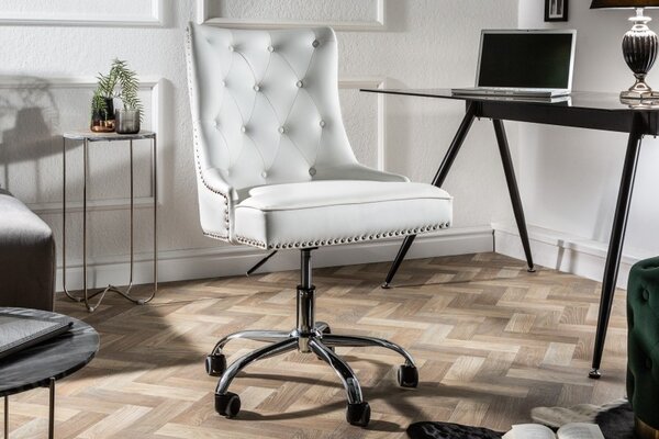 Kancelářská stolička Victorian bílá