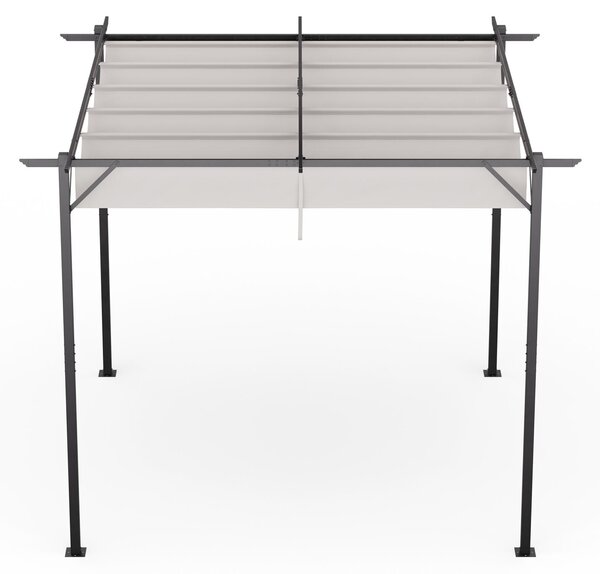 Blumfeldt Blumfeldt Pantheon Robust Pergola, 3x3 m, prákov lakovaná ocel, odolná vi povtrnostním vlivm