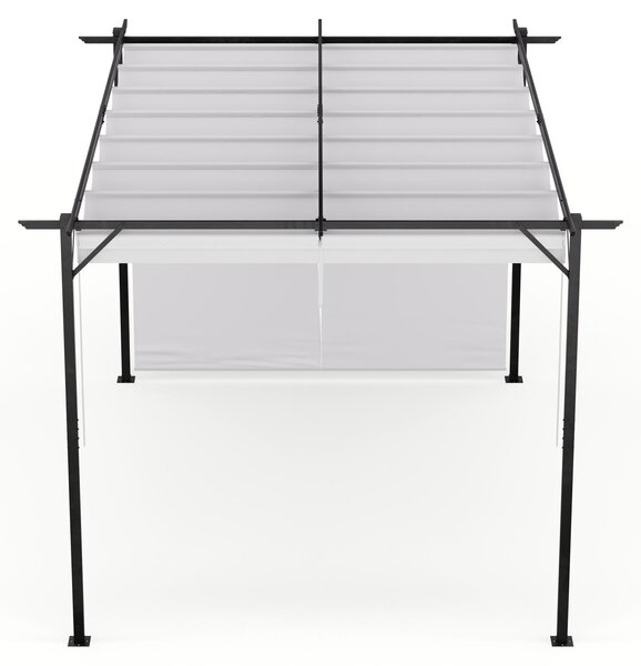 Blumfeldt Blumfeldt Pantheon Robust, pergola, 3 x 4 m, s boními roletami, prákov lakovaná ocel odolná vi povtrnostním vlivm