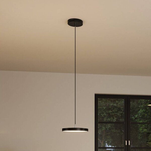 Paulmann Hildor LED závěsné světlo, Zigbee, černé, stmívatelný, Černá, Obývací pokoj / jídelna, kov, Moderní