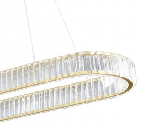 Toolight Toolight, LED stropní svítidlo 100x30 cm, 22W, APP1508-CP, zlatá matná, OSW-06971