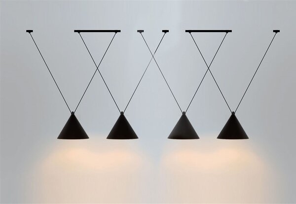 Toolight Stropní závěsné svítidlo ve stylu Loft APP548-2CP Black