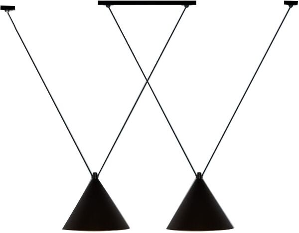 Toolight Stropní závěsné svítidlo ve stylu Loft APP548-2CP Black