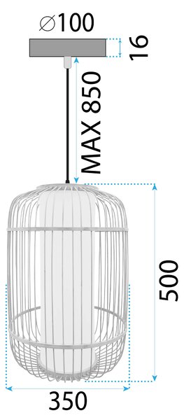 Toolight Toolight, stropní svítidlo 1xE27 APP1577-5C, přírodní hnědá, OSW-03611
