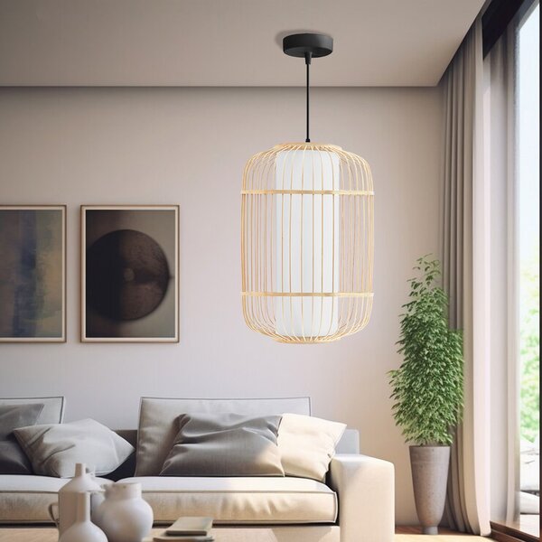 Toolight Toolight, stropní svítidlo 1xE27 APP1577-5C, přírodní hnědá, OSW-03611