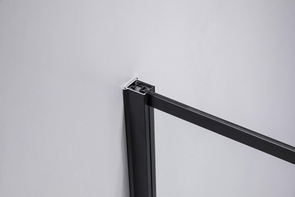 BPS-koupelny Čtvercový sprchový kout HYD-SK13A 80x80 černá/transparent + vanička HYD-SSV-SXL02A černá