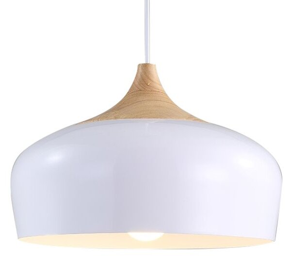 Toolight Bari White, závěsné svítidlo 1xE27 APP183-1CP, bílá-hnědá, OSW-00261