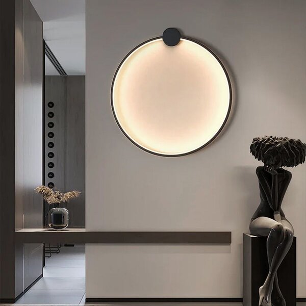 Toolight Toolight, LED nástěnné svítidlo 40cm, 4000K, 17W, APP1386-CW, černá matná, OSW-00910