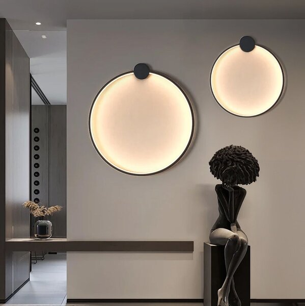 Toolight Toolight, LED nástěnné svítidlo 40cm, 4000K, 17W, APP1386-CW, černá matná, OSW-00910