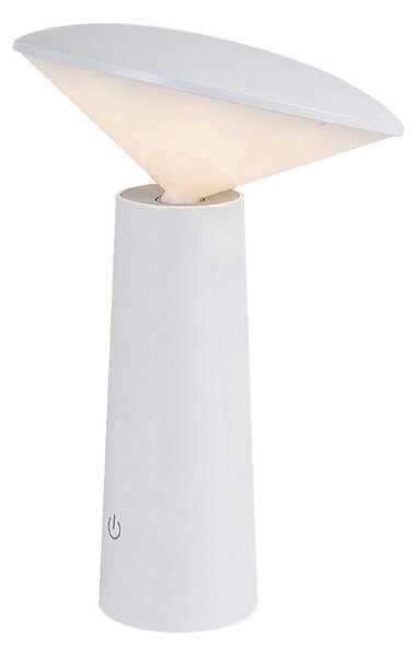 RABALUX 77146 Polperro dotyková stolní lampička nabíjecí V210mm LED 3W/180lm 2800+4000+6500K bílá