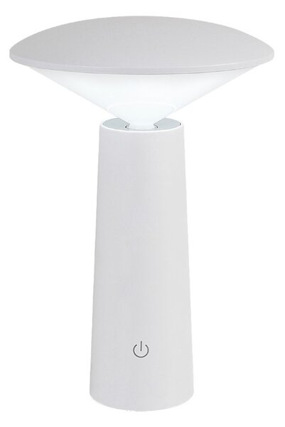 RABALUX 77146 Polperro dotyková stolní lampička nabíjecí V210mm LED 3W/180lm 2800+4000+6500K bílá