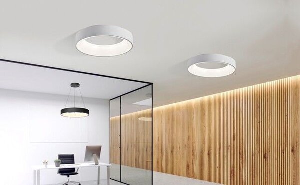 Sovana přisazené svítidlo LED 40W 2200lm 2700-6500K 45cm kulaté IP20, černé + ovladač