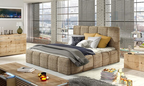 Čalouněná postel 140 x 200 cm s úložným prostorem Hedvika Berlin 03