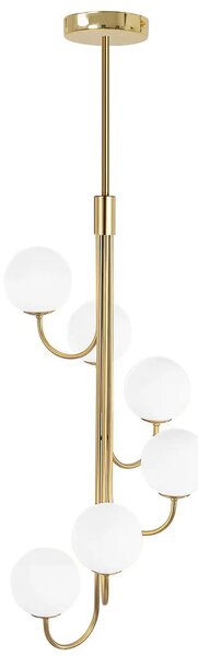 Toolight Toolight, stropní svítidlo 6xG9 APP1585-6CP, zlatá lesklá, OSW-05679