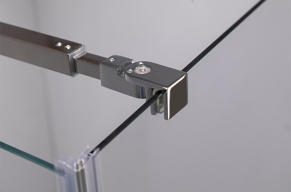 BPS-koupelny Čtvercový sprchový kout HYD-SK1180B 90x90 chrom/transparent + vanička HYD-SSV-RIKO černá
