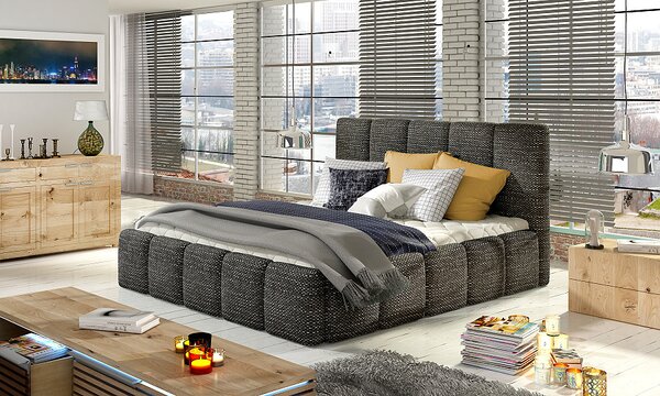 Čalouněná postel 140 x 200 cm s úložným prostorem Hedvika Berlin 02