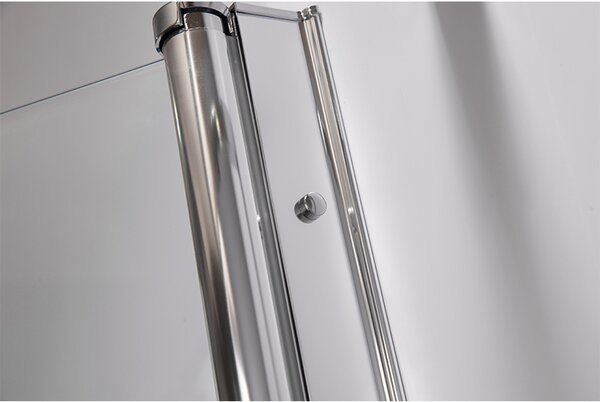 BPS-koupelny Čtvercový sprchový kout HYD-SK1180B 90x90 chrom/transparent + vanička HYD-SSV-RIKO černá
