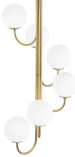 Toolight Toolight, stropní svítidlo 6xG9 APP1585-6CP, zlatá lesklá, OSW-05679