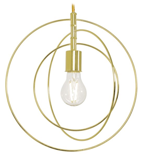 Toolight - závěsná lampa E27 APP286-1CP, zlatá, OSW-08404