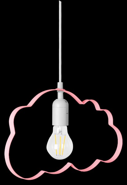 Toolight Závěsná lampa Cloud světle růžová