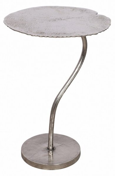 Konferenční stolek Leaf 42cm stříbrný
