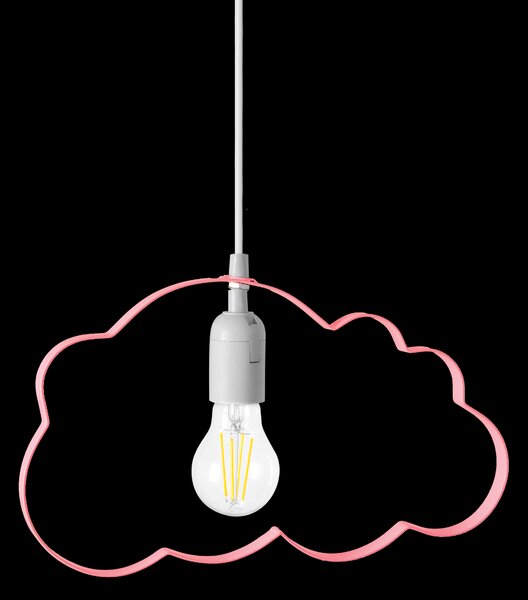 Toolight Závěsná lampa Cloud světle růžová