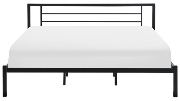 Postel Kov CUSSET 180 x 200 cm Černá