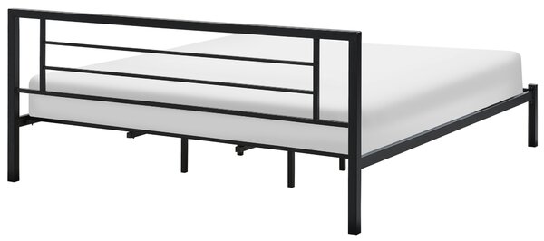 Postel Kov CUSSET 180 x 200 cm Černá